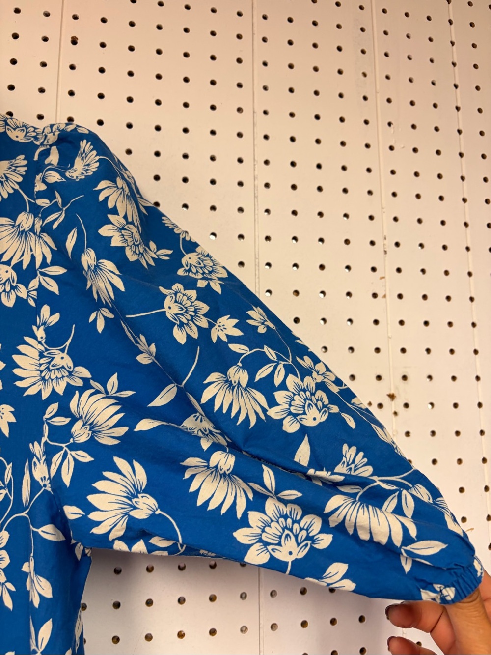 Zara Blue Floral Button-Down Tiered Dress - Picture 5 of 8